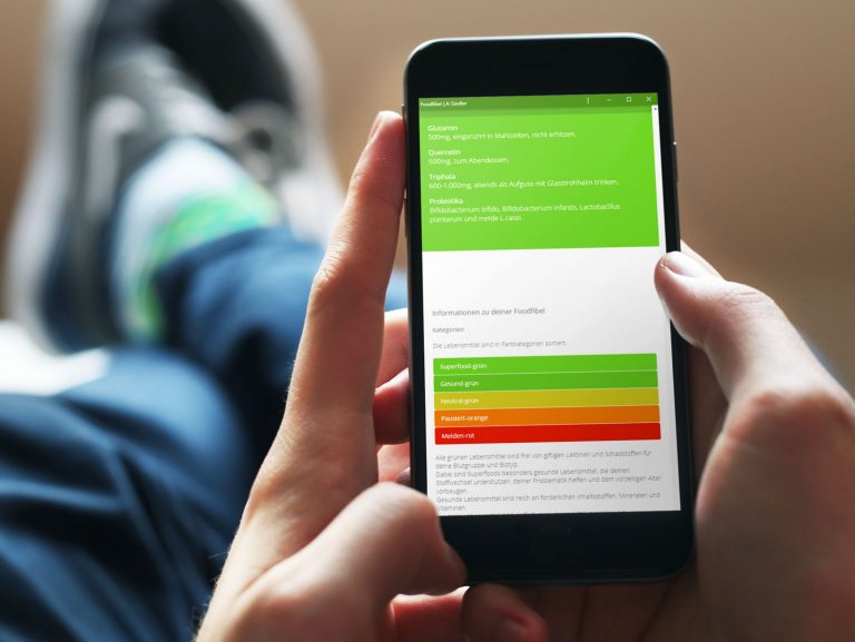 User nutzt Foodfibel App